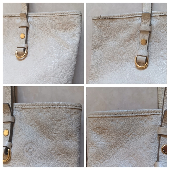 Louis Vuitton Citadine PM White Empreinte Tote Bag W/ Pochette - Picture 9 of 17